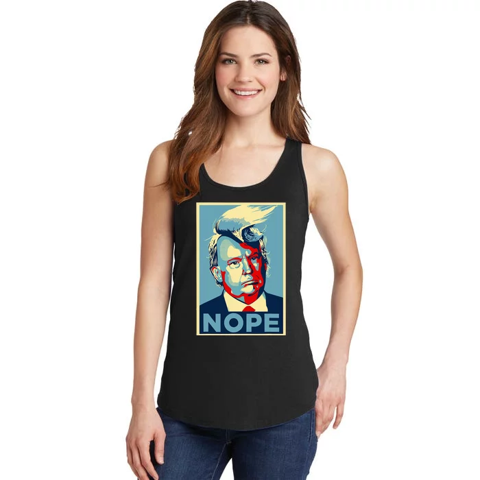 Nope Anti Trump Trump Hair Ladies Essential Tank