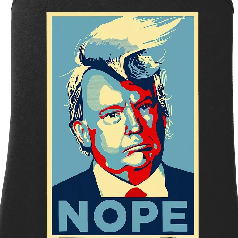 Nope Anti Trump Trump Hair Ladies Essential Tank