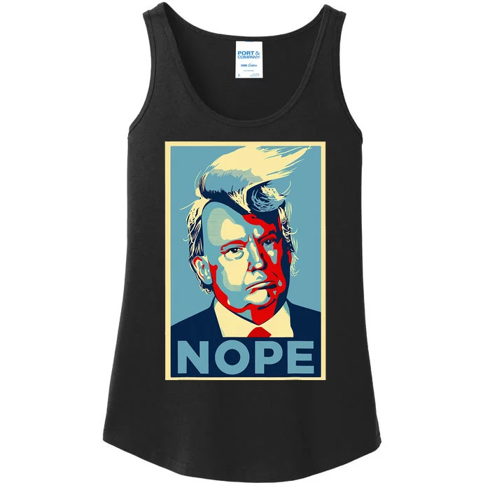 Nope Anti Trump Trump Hair Ladies Essential Tank