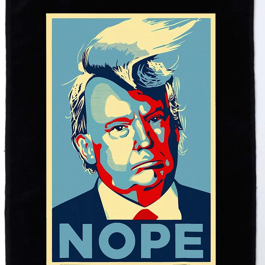 Nope Anti Trump Trump Hair Platinum Collection Golf Towel