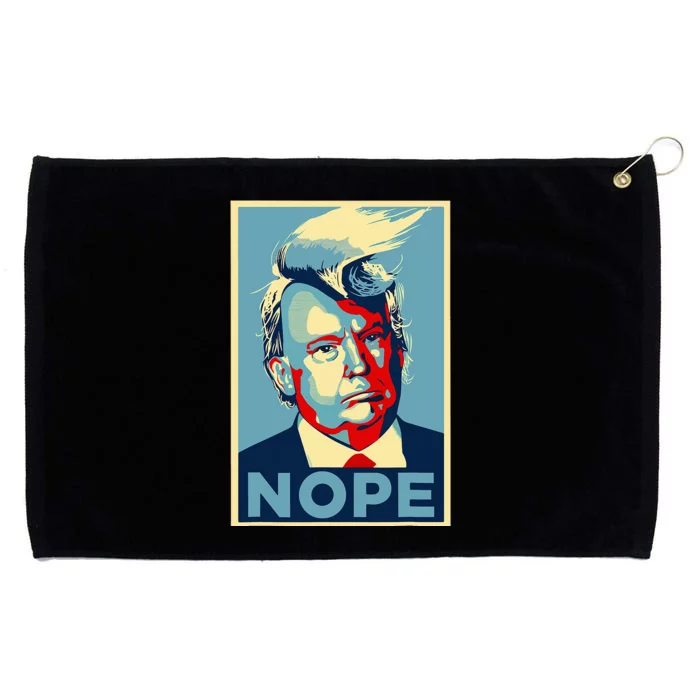 Nope Anti Trump Trump Hair Grommeted Golf Towel