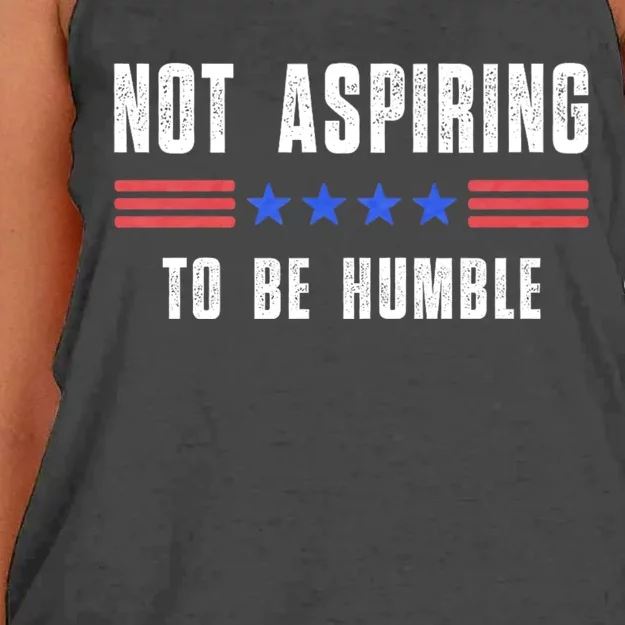 Not Aspiring To Be Humble Women's Knotted Racerback Tank