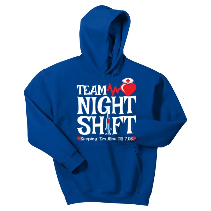 Nurse Appreciation Team Night Shift Night Shift Nurse Great Gift Kids Hoodie