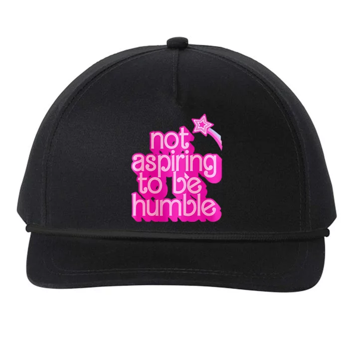 Not Aspiring To Be Humble Kamala Harris Feminist Snapback Five-Panel Rope Hat