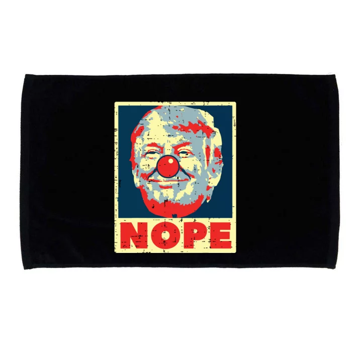 Nope Anti Trump Clown Vintage Retro Impeach No Donald Microfiber Hand Towel