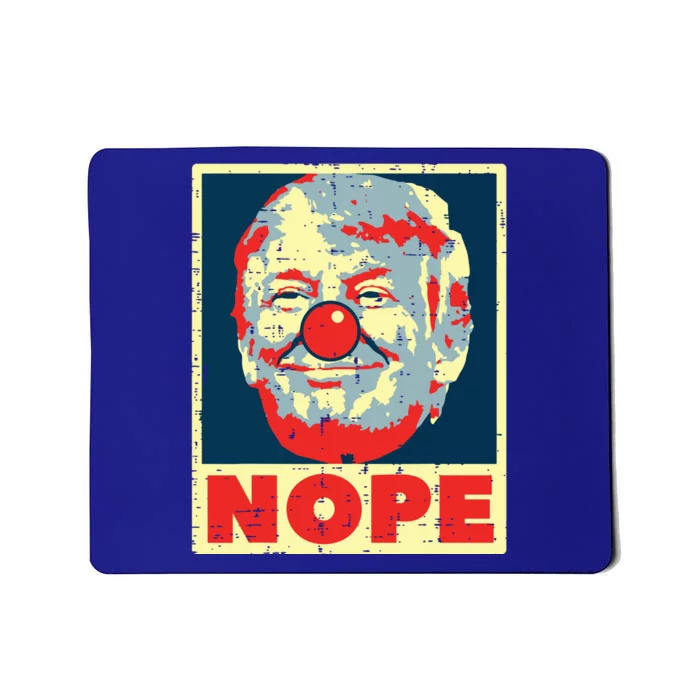 Nope Anti Trump Clown Vintage Retro Impeach No Donald Mousepad