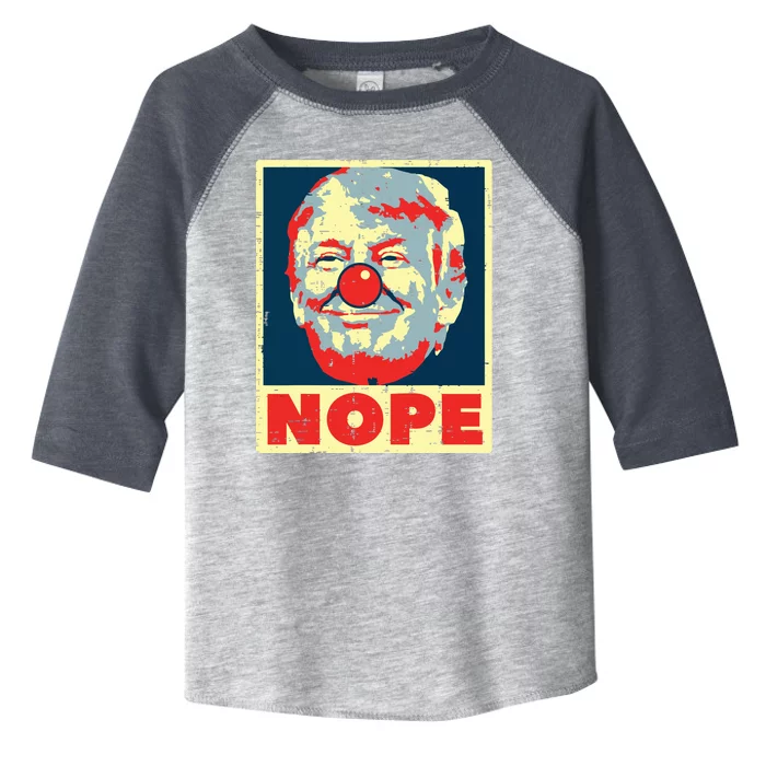 Nope Anti Trump Clown Vintage Retro Impeach No Donald Toddler Fine Jersey T-Shirt