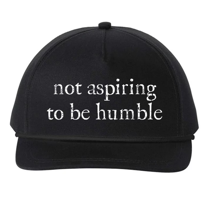 Not Aspiring To Be Humble Kamala Harris Snapback Five-Panel Rope Hat