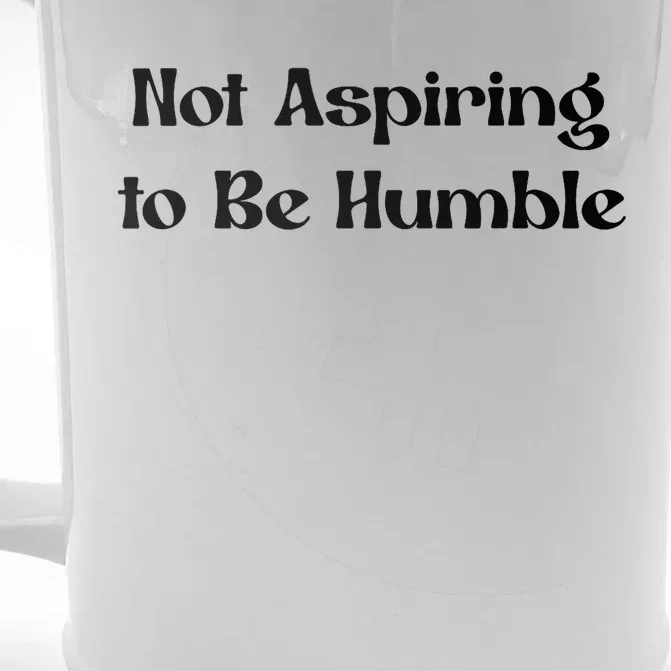 Not Aspiring To Be Humble Retro Kamala Harris Feminist Funny Front & Back Beer Stein