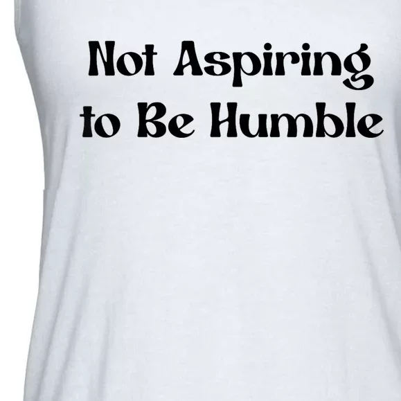 Not Aspiring To Be Humble Retro Kamala Harris Feminist Funny Ladies Essential Flowy Tank