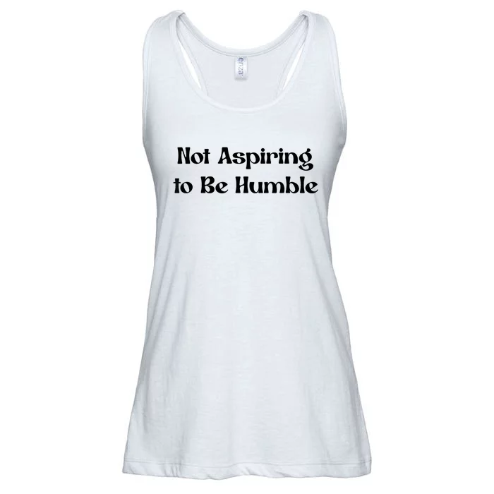 Not Aspiring To Be Humble Retro Kamala Harris Feminist Funny Ladies Essential Flowy Tank