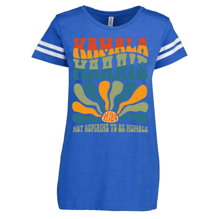 Not Aspiring To Be Humble Kamala Harris 2024 Feminist Enza Ladies Jersey Football T-Shirt