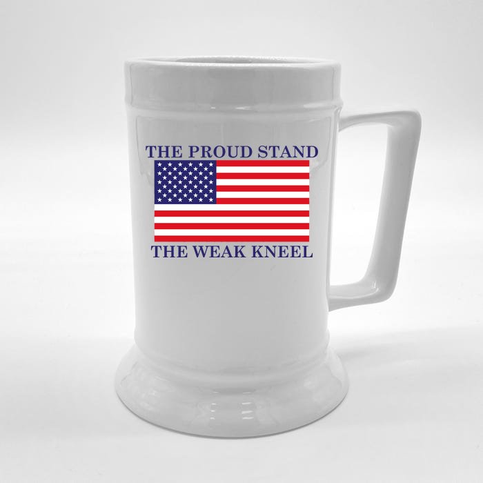 National Anthem The Proud Stand The Weak Kneel Front & Back Beer Stein