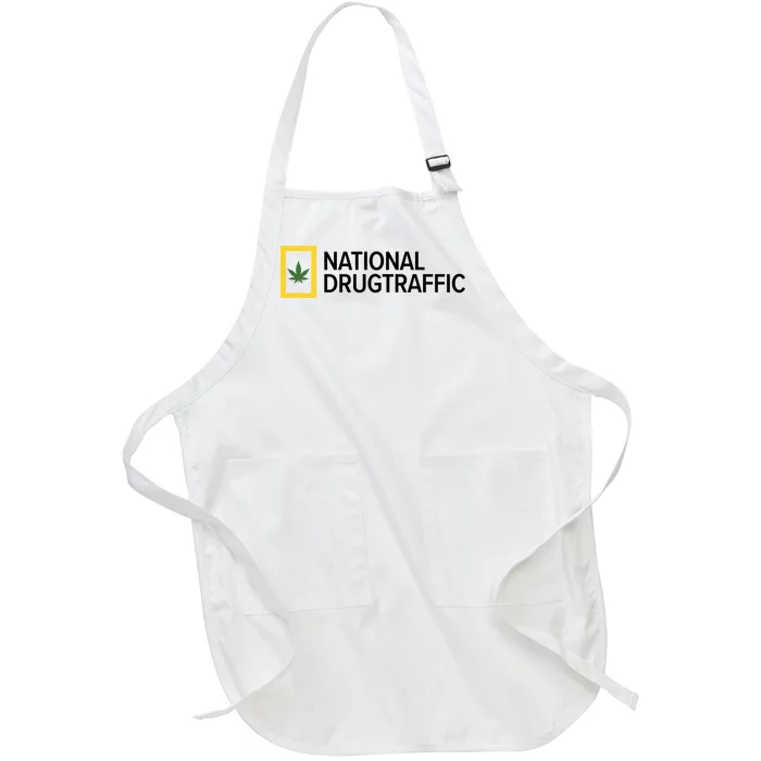 National Drug Traffic Parody Drug Full-Length Apron With Pocket