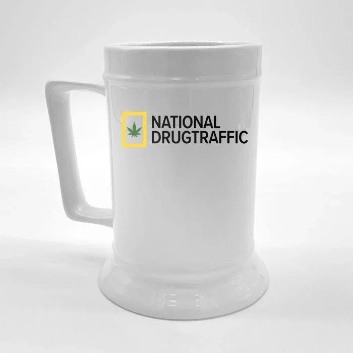 National Drug Traffic Parody Drug Front & Back Beer Stein