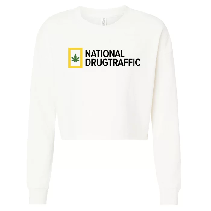 National Drug Traffic Parody Drug Cropped Pullover Crew