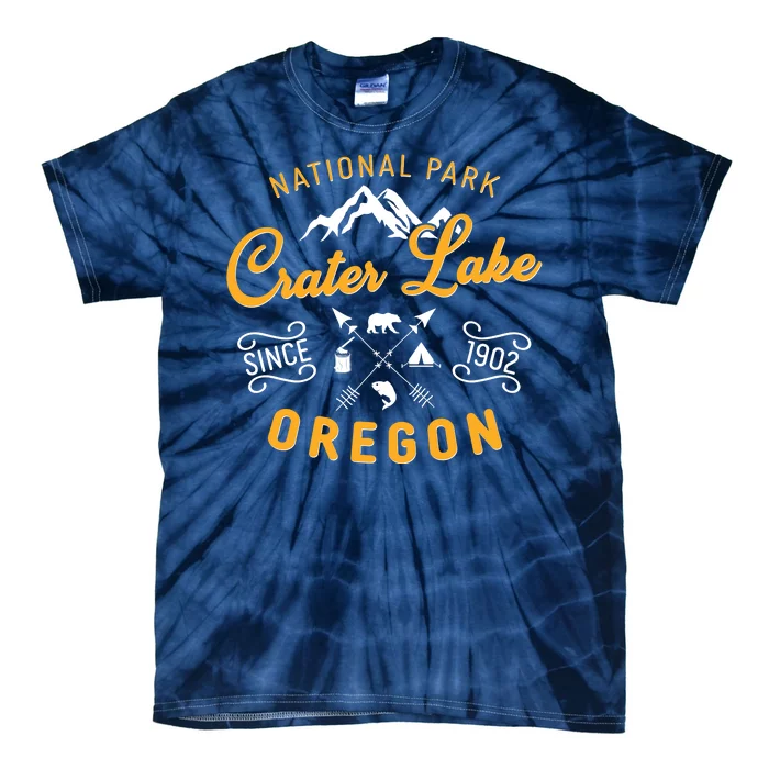 National Park Crater Lake Oregon Since 1902 Tie-Dye T-Shirt