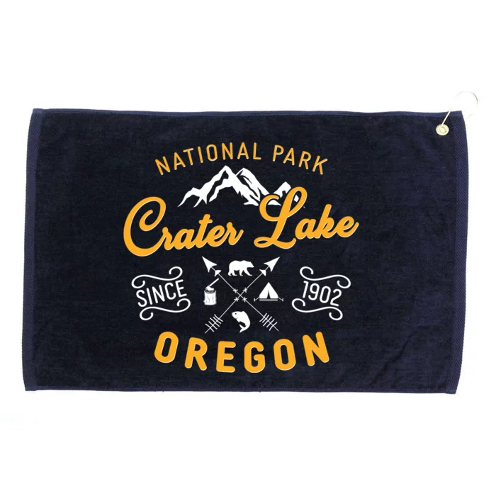 National Park Crater Lake Oregon Since 1902 Grommeted Golf Towel