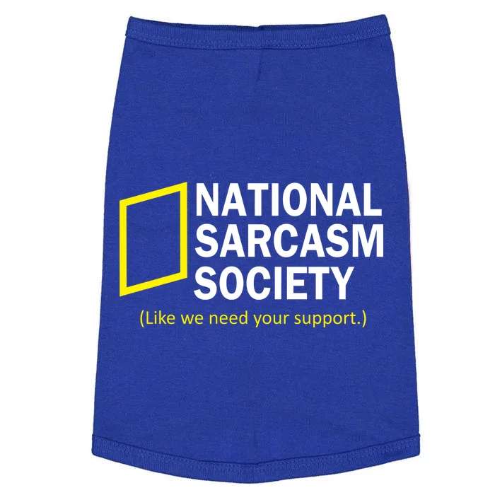 National Sarcasm Society Doggie Tank