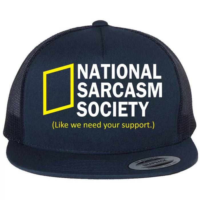 National Sarcasm Society Flat Bill Trucker Hat