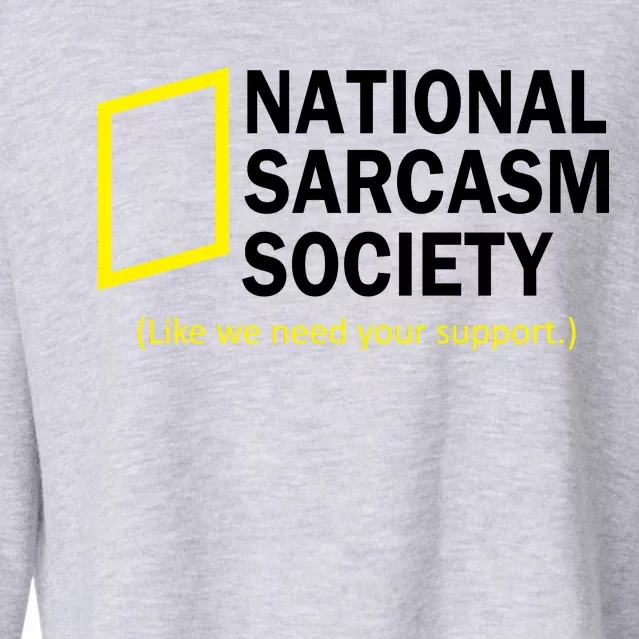 National Sarcasm Society Cropped Pullover Crew