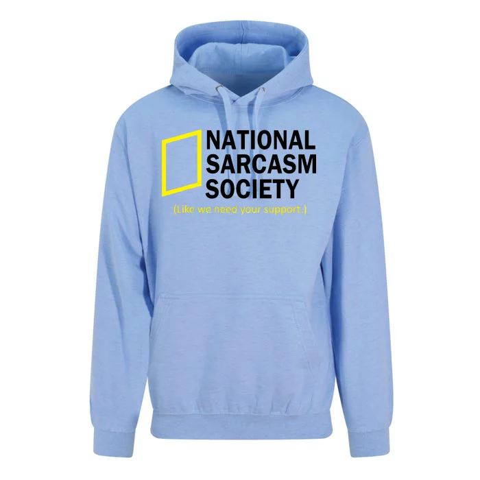 National Sarcasm Society Unisex Surf Hoodie