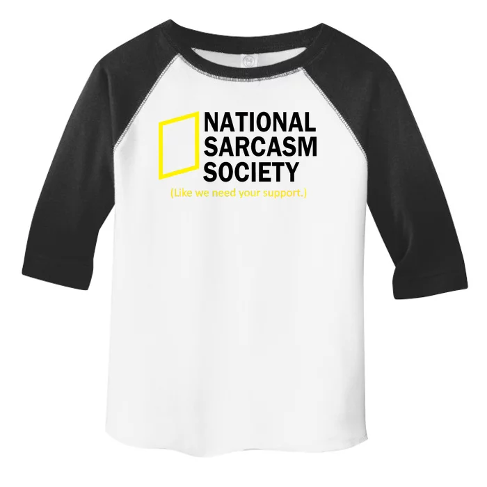 National Sarcasm Society Toddler Fine Jersey T-Shirt