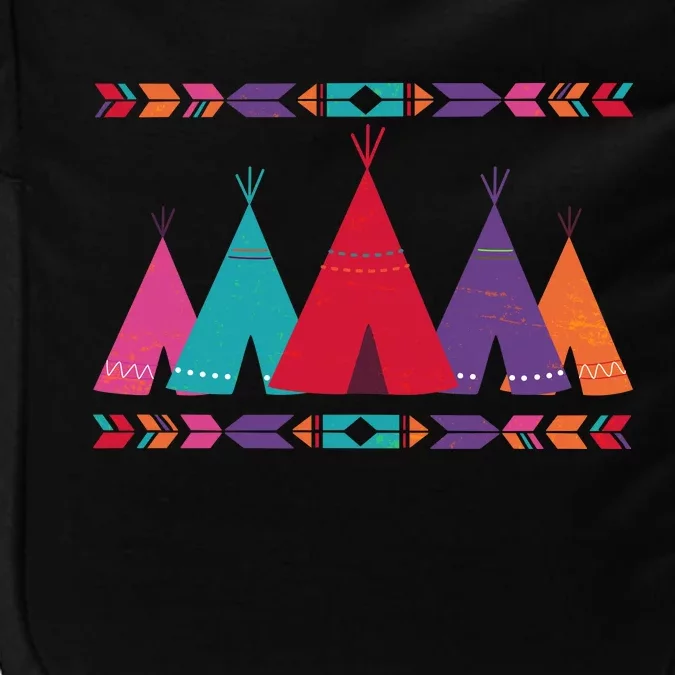 Native American Teepee Pattern Impact Tech Backpack