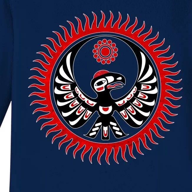 Native American Thunderbird Baby Long Sleeve Bodysuit