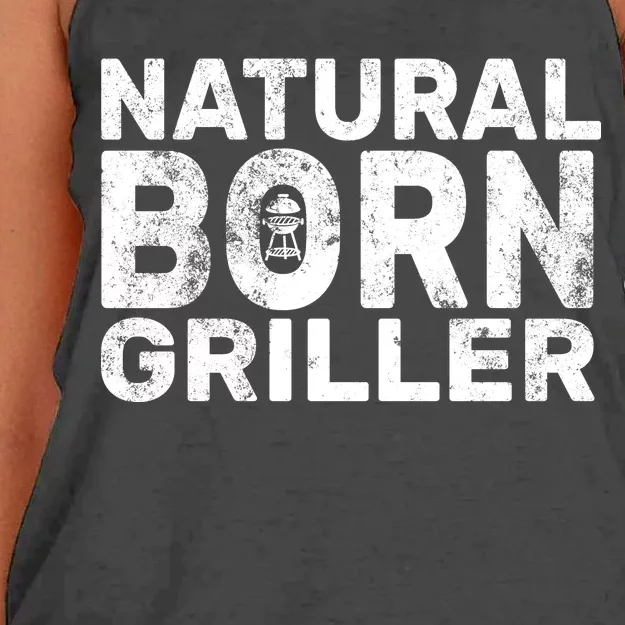 Natural Born Griller Women's Knotted Racerback Tank