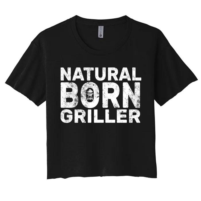 Natural Born Griller Women's Crop Top Tee