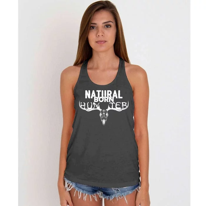 Natural Born Hunter Women's Knotted Racerback Tank