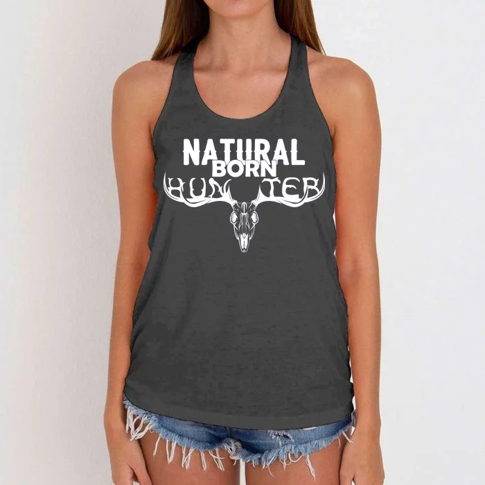 Natural Born Hunter Women's Knotted Racerback Tank