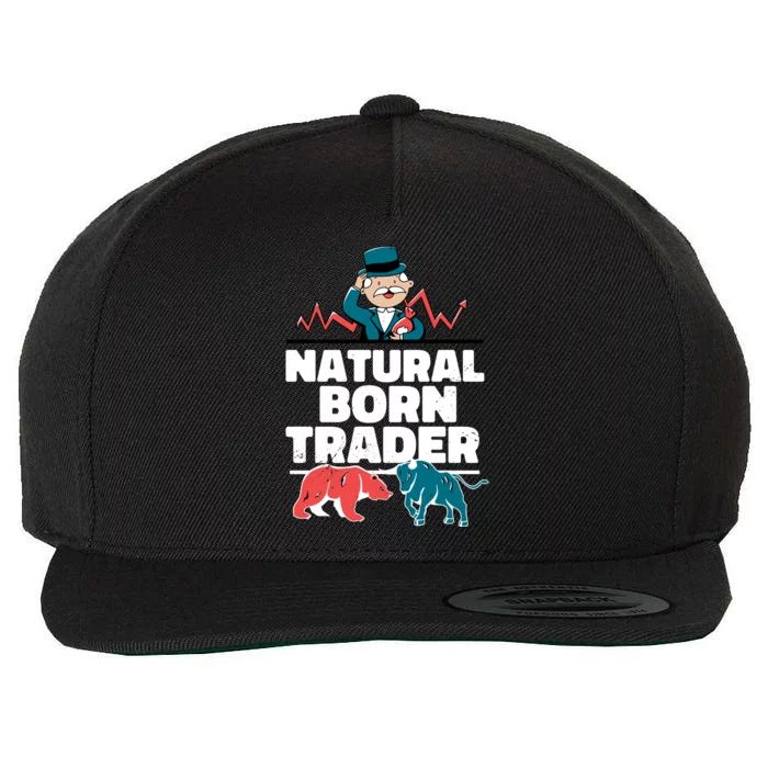 Natural Born Trader Wool Snapback Cap