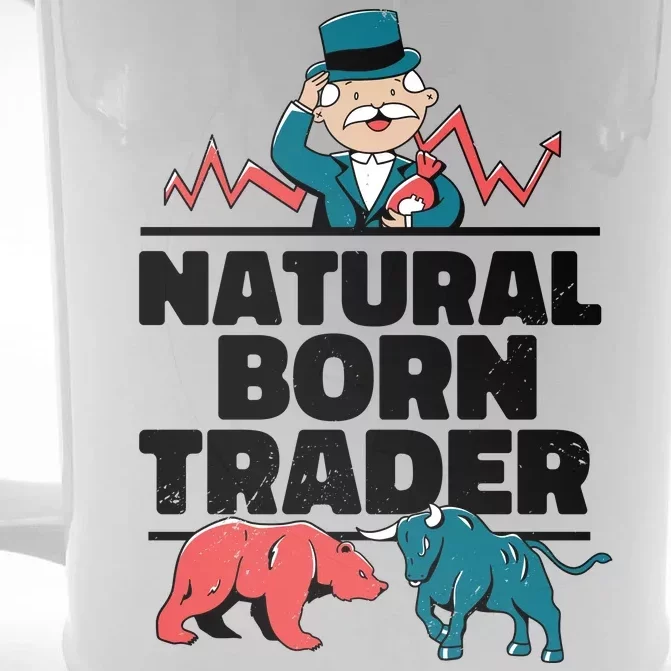 Natural Born Trader Front & Back Beer Stein