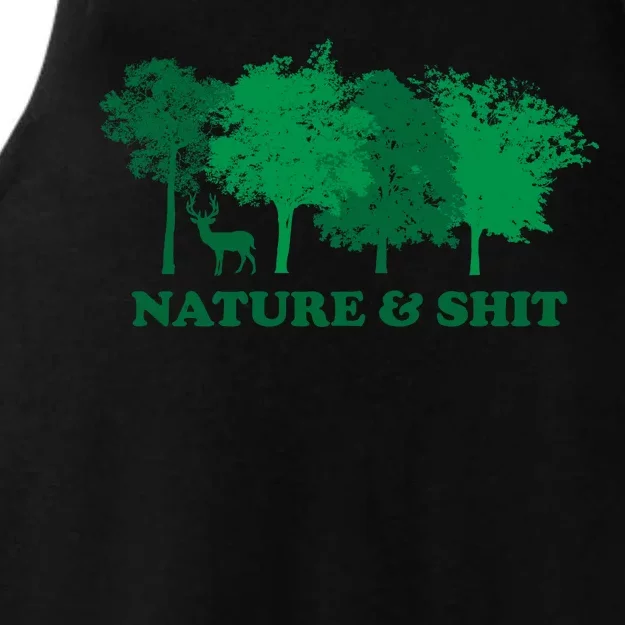 Nature And Shit Ladies Tri-Blend Wicking Tank