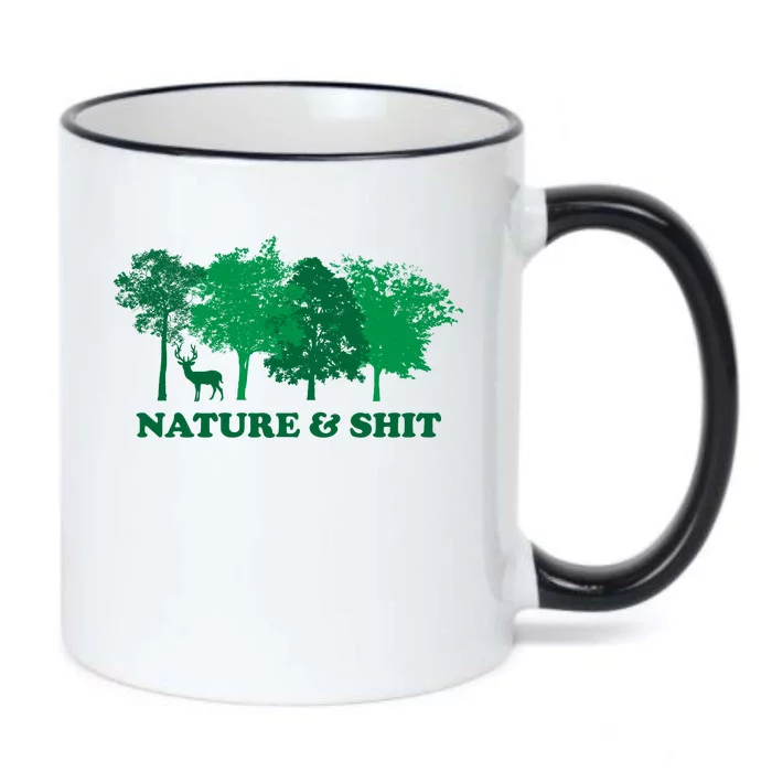 Nature And Shit Black Color Changing Mug