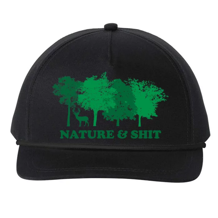 Nature And Shit Snapback Five-Panel Rope Hat