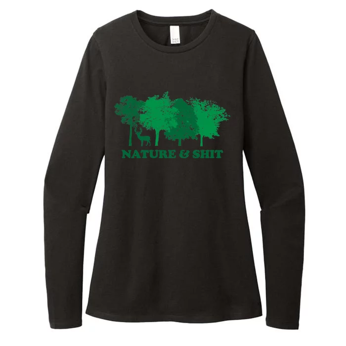 Nature And Shit Womens CVC Long Sleeve Shirt