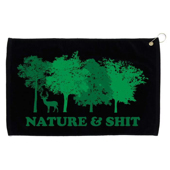 Nature And Shit Grommeted Golf Towel