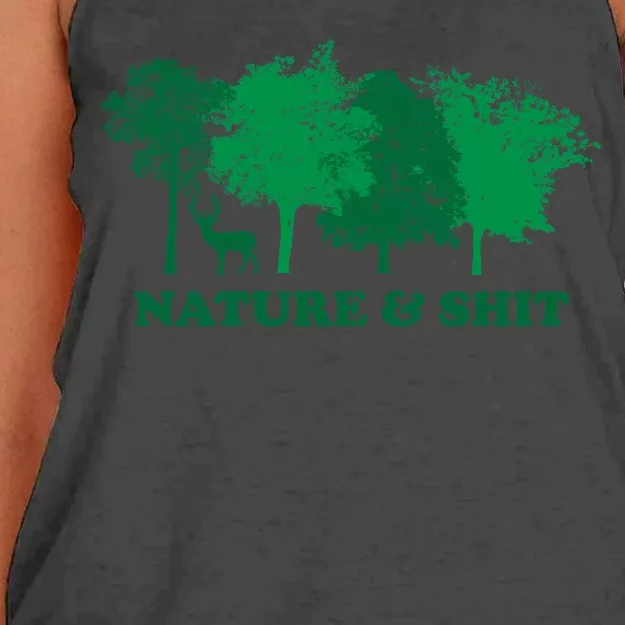 Nature And Shit Women's Knotted Racerback Tank