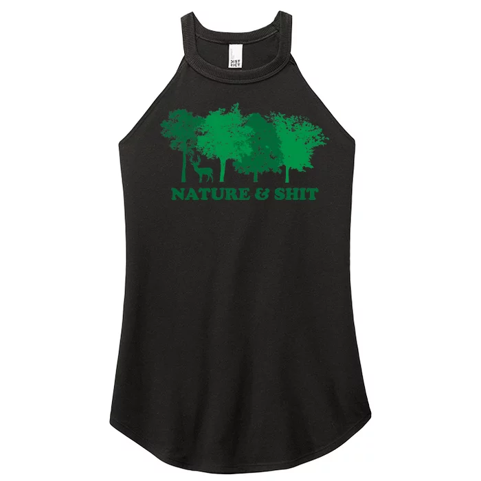 Nature And Shit Women’s Perfect Tri Rocker Tank