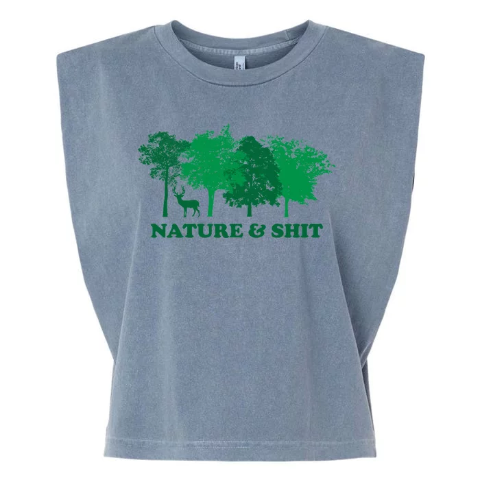 Nature And Shit Garment-Dyed Women's Muscle Tee