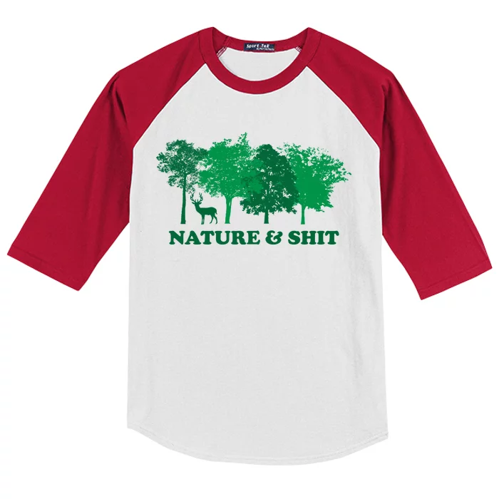 Nature And Shit Kids Colorblock Raglan Jersey