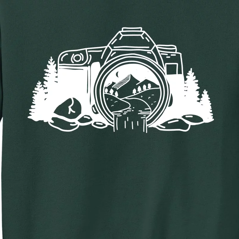 Nature Camera Waterfall Tall Sweatshirt