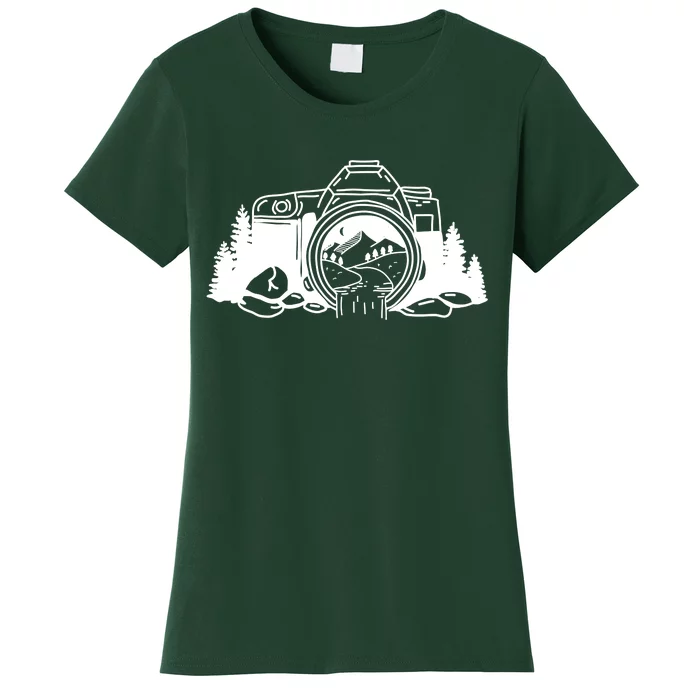 Nature Camera Waterfall Women's T-Shirt