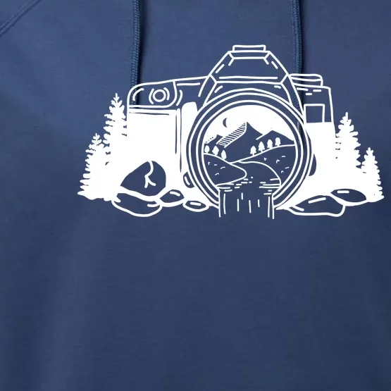 Nature Camera Waterfall Performance Fleece Hoodie