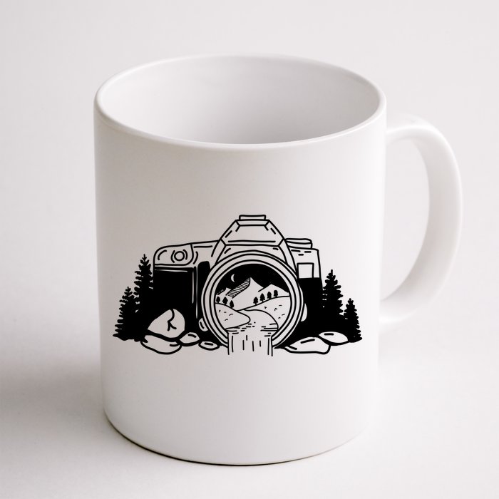 Nature Camera Waterfall Front & Back Coffee Mug