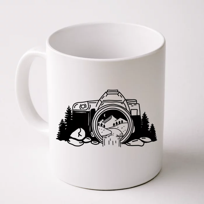 Nature Camera Waterfall Front & Back Coffee Mug