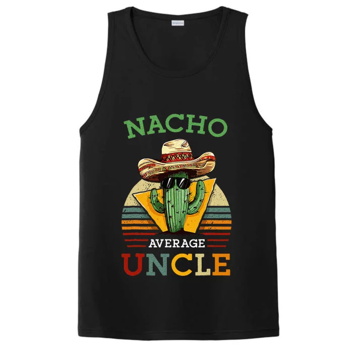 Nacho Average Uncle Mexican Joke Performance Tank